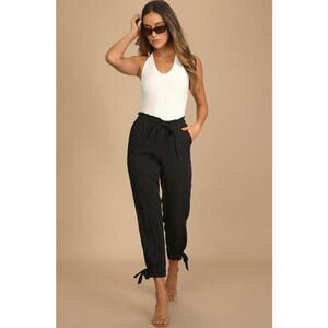 LULUS Sebastian Pants in Black (SMALL)